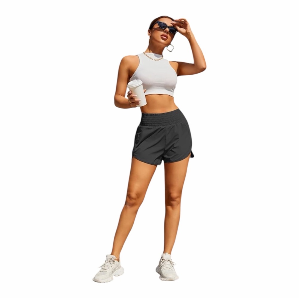 Women's Black Running Shorts